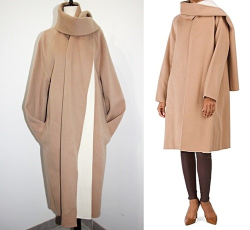 Theory scarf coat - theory, double-face