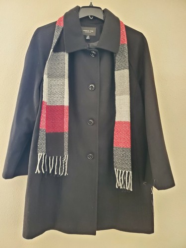 London fog wool trench coat - wool,
