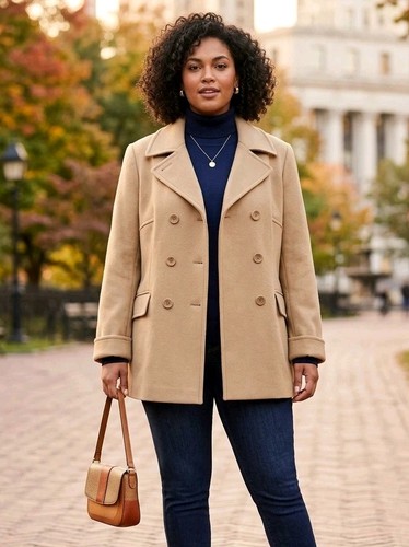 Liz claiborne wool peacoat - liz,