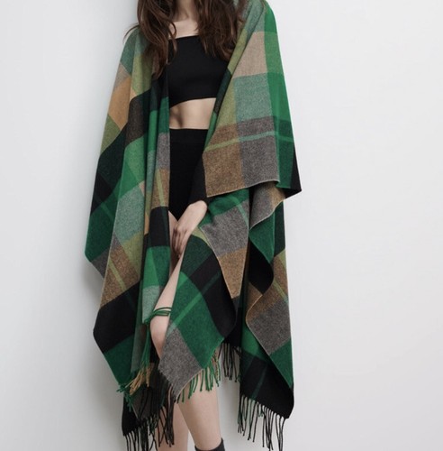 Zara women wool - wool, green