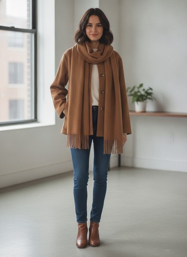 Aqua outerwear camel wool - outerwear,