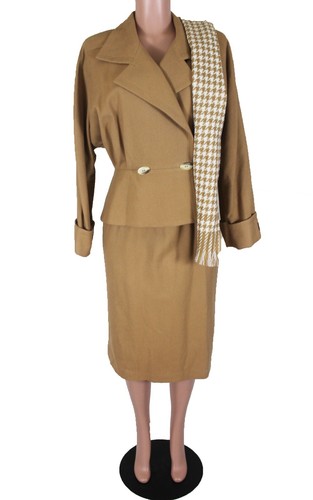 New raspini wool camel suit - -,